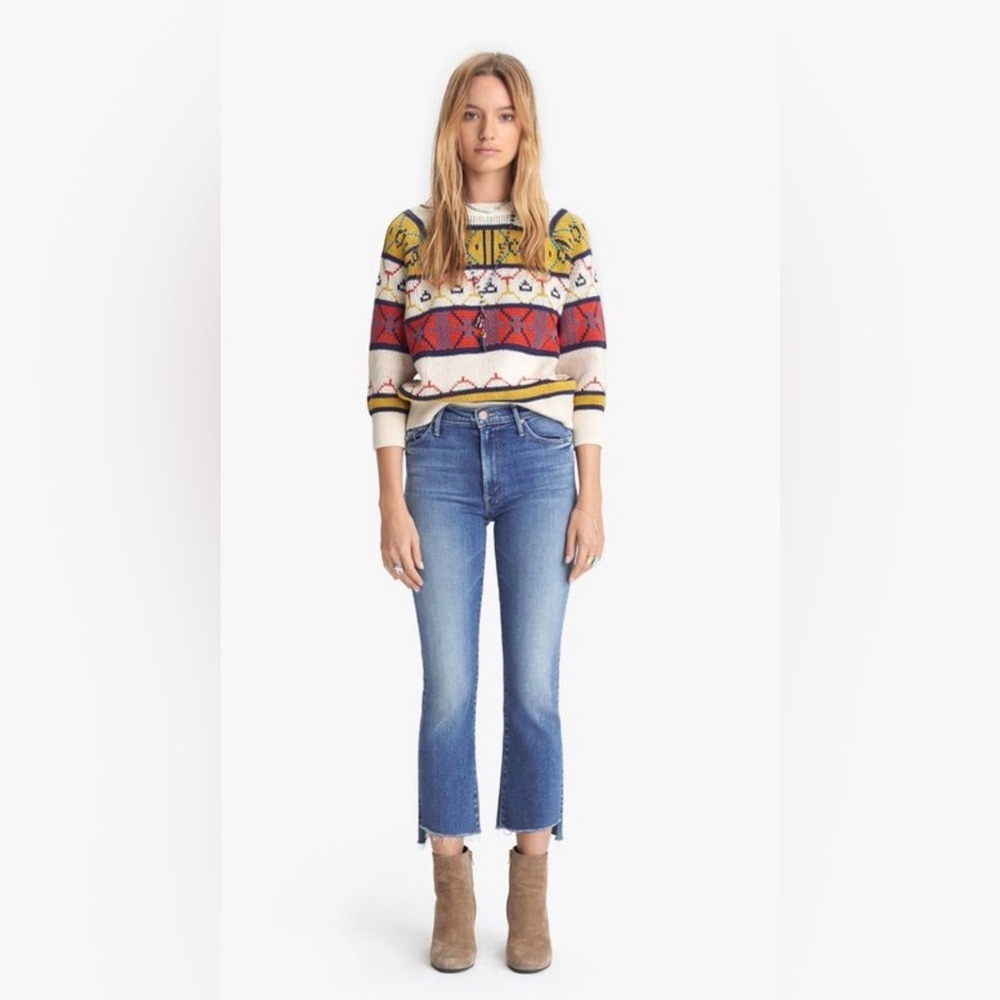 Mother Denim The Insider Crop Step Fray